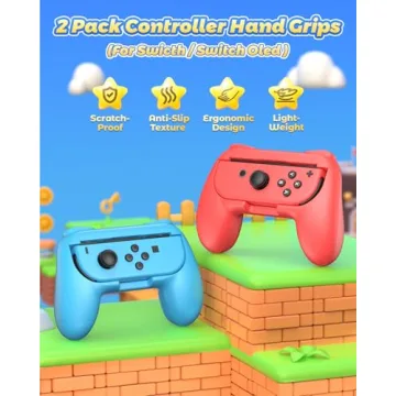 FYOUNG Hand Grips for Switch - Comfortable Joy-Con Controller