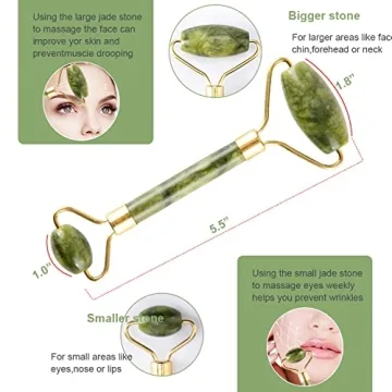 fuvooi Jade Gua Sha Facial Massager Set for Glowing Skin