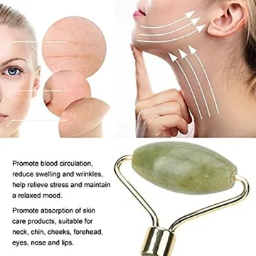 fuvooi Jade Gua Sha Facial Massager Set for Glowing Skin