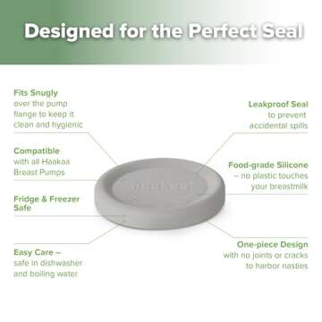 haakaa Lid Manual Breast Pump Silicone Cap Fit All Haakaa Breast Pumps 1 pc