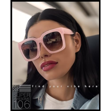 Oversized Sunglasses for Women with UV Protection
