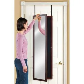 Mirrotek Triple View Over The Door Dressing Mirror with 4 Mirrors