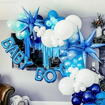 KatchOn Blue Star Balloons - 26 Inch Pack of 50