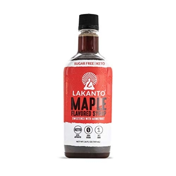 Lakanto Sugar Free Maple Syrup - Monk Fruit Sweetener, Keto Diet Friendly, Vegan, 1g Net Carbs, Panc...