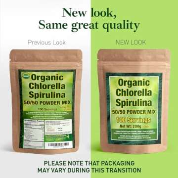 Good Natured Organic Spirulina & Chlorella - Vegan Superfood Mix