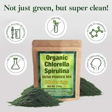 Good Natured Organic Spirulina & Chlorella - Vegan Superfood Mix