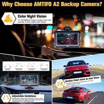 High-Def 4.3-Inch Backup Camera with Night Vision