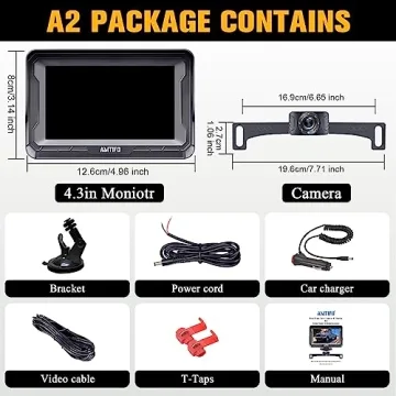 High-Def 4.3-Inch Backup Camera with Night Vision