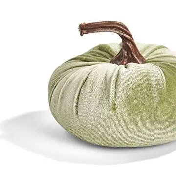 Elegant Velvet Pumpkins Set - Rustic Fall Home Decor