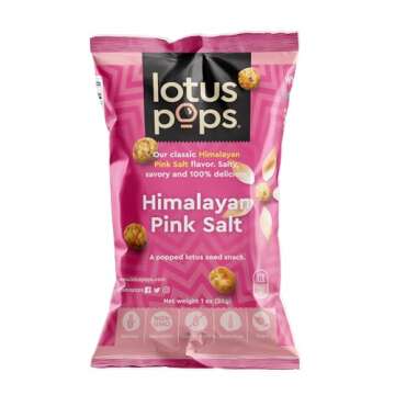 Lotus Pops - Popped Lotus (Water Lily) Seed Snacks – Low Calorie Gluten Free and Vegan Snacks | Pl...