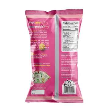 Lotus Pops - Popped Lotus (Water Lily) Seed Snacks – Low Calorie Gluten Free and Vegan Snacks | Plant Protein | Roasted Not-Fried | Paleo | Grain Free | Non GMO Certified | (Himalayan Pink Salt 4 1oz Packs)