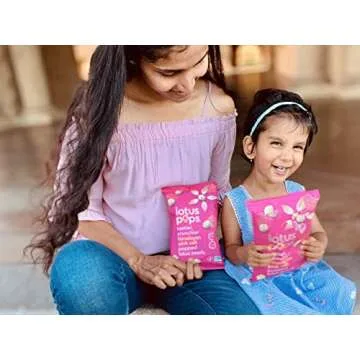 Lotus Pops - Popped Lotus (Water Lily) Seed Snacks – Low Calorie Gluten Free and Vegan Snacks | Plant Protein | Roasted Not-Fried | Paleo | Grain Free | Non GMO Certified | (Himalayan Pink Salt 4 1oz Packs)