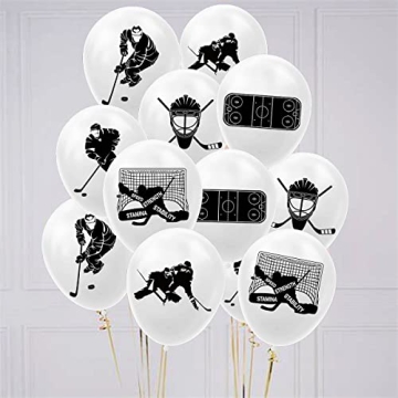 Ice Hockey Birthday Balloons - Eco-Friendly Party Supplies