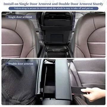 Cathpetic Dog Car Seat - Travel Puppy Car Seat for Single and Double Parts Consoles, Dog Car Seats for Small Dogs, Portable Dog Booster Seat Machine Washable (Retro Blue Plaid)