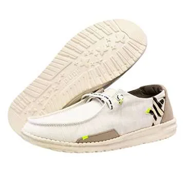 Hey Dude Women's Wendy Star White Comfortable Shoes