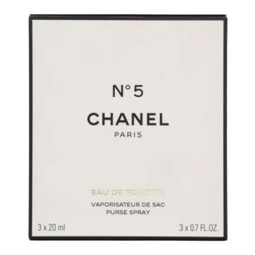No. 5 by Chanel for Women, Set (Eau De Toilette Spray 0.7 Ounce, Two Eau De Toilette Refills, 0.7 Ounce Each)