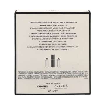 No. 5 by Chanel for Women, Set (Eau De Toilette Spray 0.7 Ounce, Two Eau De Toilette Refills, 0.7 Ounce Each)