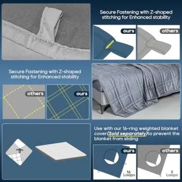 Luxury OMYSTYLE King Size Weighted Blanket 20lbs