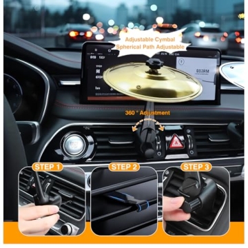 Mini Car Cymbals for Drummer Music Lovers - Fun Driving