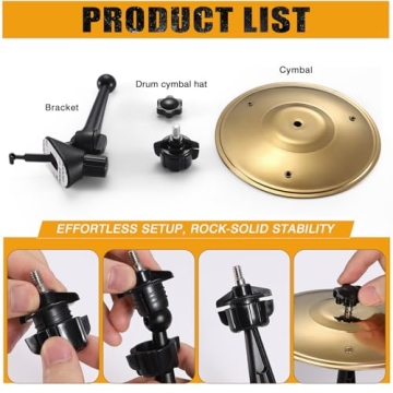 Mini Car Cymbals for Drummer Music Lovers - Fun Driving