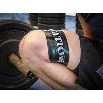 WOD Nation Muscle Floss Bands with Carrying Case for Tack, Flossing & Sore Muscles, Mobility – 2-Pack (Black Heavy & Red Medium)