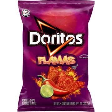 Doritos Tortilla Chips Flamas Cheddar Cheese, 9.25 Oz