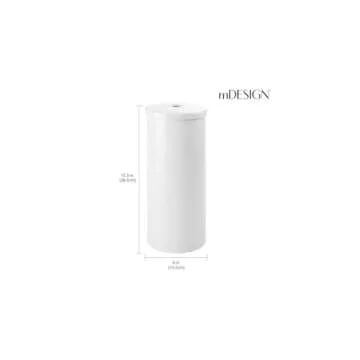 mDesign Space-Saving Toilet Paper Organizer - 2 Pack