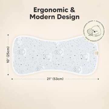 Organic Burp Cloths for Baby Boys and Girls - 5-Pack Super Absorbent Burping Cloth, Burp Clothes, So...