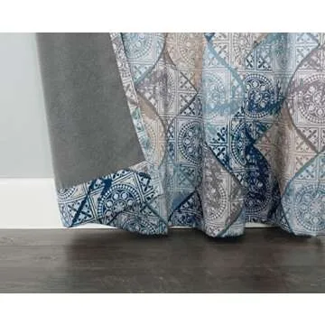 Sun Zero Reardon Global Medallion Print Energy Saving Grommet Curtain Panel