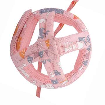 Baby Infant Toddler Helmet No Bumps Safety Head Cushion Bumper Bonnet, Adjustable Protective Cap Child Safety Headguard Hat for Running Walking Crawling (Pink Forest)