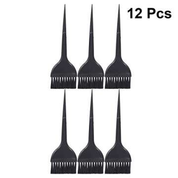 Beaupretty 12pcs Hair Dye Brushes Hair Color Tint Applicator Brushes Professional Hair Bleach Stylin...