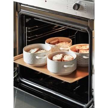 LE TAUCI 20 oz Soup Bowls, Oven Safe Ceramic Crocks