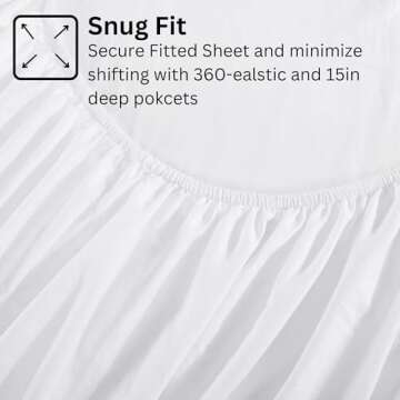Casa Platino Sheets Set - Ultra Soft & Breathable Bed Sheets Set - Brushed Microfiber - Shrinkage and Fade Resistant – Easy Care Sheets Set with Deep Pockets