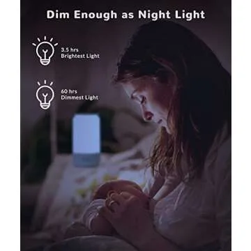 HUGOAI Cordless Table Lamps for Bedrooms, Rechargeable Lamps for Bedroom, Dimmable Bedside Lamp Battery Operated, Night Lights with Shades of White Lights and Vibrant RGB Colors, Pink