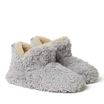 Dearfoams Women's Chelsea Bootie Slippers for Cozy Comfort