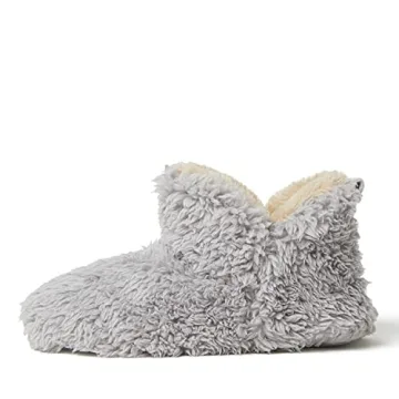 Dearfoams Women's Chelsea Bootie Slippers for Cozy Comfort