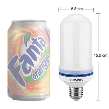 Texsens LED Flame Effect Bulb for Unique Atmosphere
