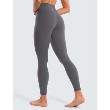 CRZ YOGA Butterluxe High Waisted Lounge Legging 25" - Buttery Soft Workout Yoga Pants for Women Dark...