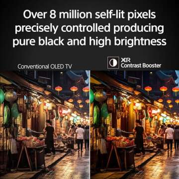 Sony 65 Inch OLED 4K Ultra HD TV BRAVIA 8 Smart Google TV with Dolby Vision HDR and Exclusive Features for PlayStation 5 (K-65XR80), 2024 Model