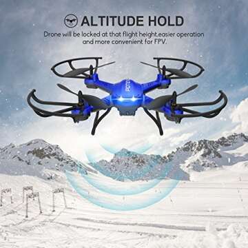 Potensic F181DH Drone: HD Camera & Stepless Speed Function