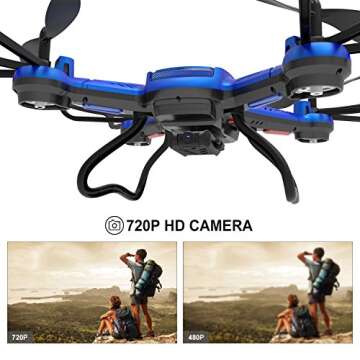 Potensic F181DH Drone: HD Camera & Stepless Speed Function