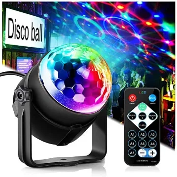Colorful LED Strobe & Rave Lights with Remote Control for Parties