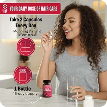 VYTALIFE Biotin 5000mcg Hair Growth Vitamin Supplements - Hair Vitamins for Women, Collagen Supplements, Hair Growth Vitamins - Hair Growth for Women, Hair Growth Supplement - 1 Pack, 90 Caps