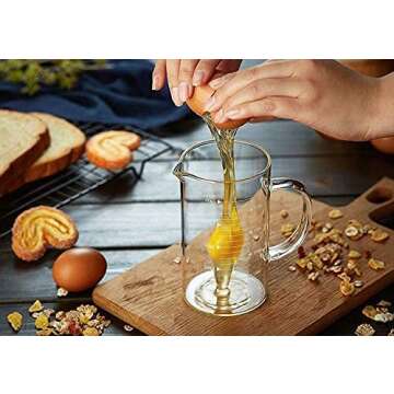 1L Glass Measuring Cups Jugs with Lid Large Measuring Pitcher Beaker Measured Mug Measure Liquid Milk Glass Cup Clear Scale with Spout& Insulated Handle,for Hot/Cold Fluid