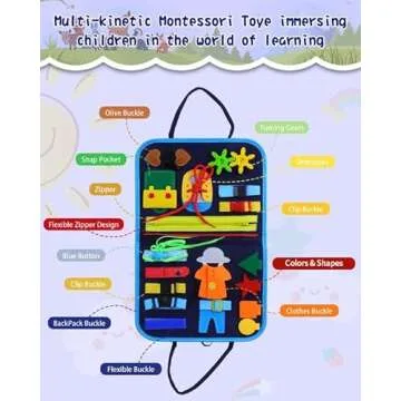 Medxin Busy Board: Engaging Montessori Learning for Toddlers