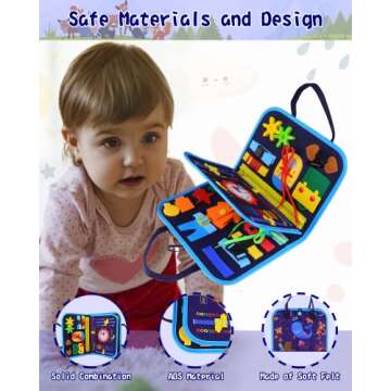 Medxin Busy Board: Engaging Montessori Learning for Toddlers