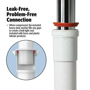 Plumb Pak 200WK P Trap, 1-1/4-Inch by 1-1/4-Inch, White