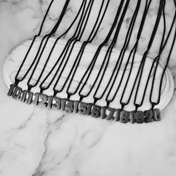 Personalized Number Necklace for Male Athletes 00-99