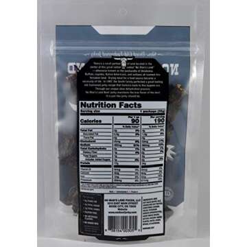 No Man’s Land Mild Beef Jerky High Protein Snack