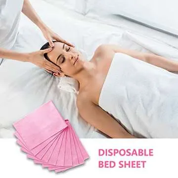 Massage Disposable Sheets,Disposable Sheets Spa Massage Table Breathable Bed Cover Non-Woven Fabric 70" x 31.5"（20 Pcs ）